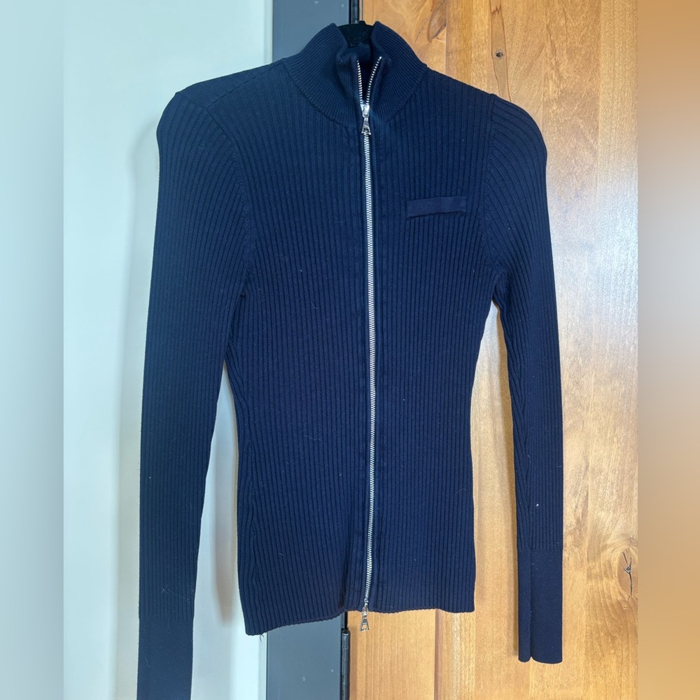 Modern Citizen Deep Blue Ribbed Sweater